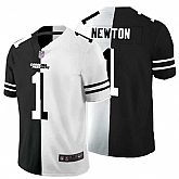 Nike Panthers 1 Cam Newton Black And White Split Vapor Untouchable Limited Jersey Dyin,baseball caps,new era cap wholesale,wholesale hats